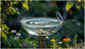 glass bird bath bowls