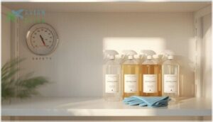 handling and storage of disinfectants