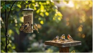 hanging and platform feeders for versatility