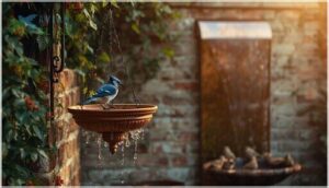 hanging and wall-mounted birdbaths