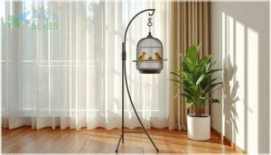 hanging bird cage stands