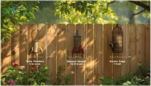 height recommendations for different feeders