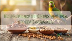 high protein bird food options