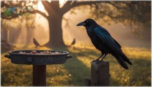 how long does it take to attract ravens