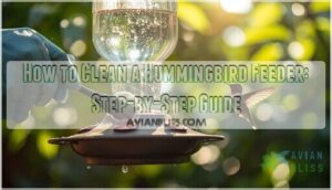 how to clean a hummingbird feeder