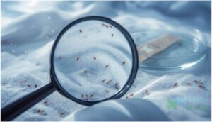 how to confirm bird mite presence