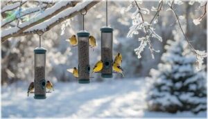 how to set up nyjer feeder stations