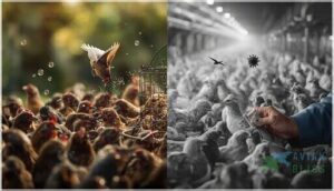 human activities linked to bird disease