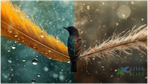 humidity and feather moisture content