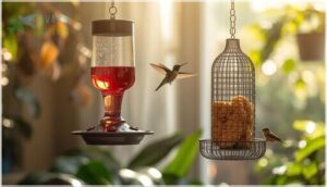 hummingbird and suet feeder designs