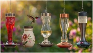 hummingbird feeder materials compared