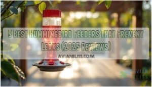 hummingbird feeders that prevent leaks