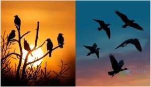 identify birds by their perched and flying silhouettes