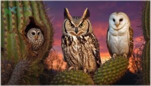 identifying arizona owls by features
