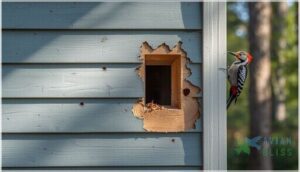 identifying pecking patterns and holes