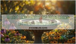 large bird baths for gardens