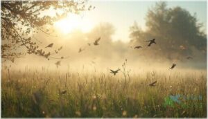 light winds and calm air