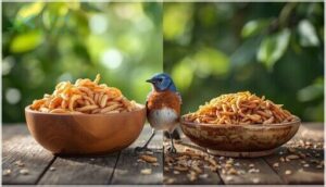 live vs. dried mealworms: what to choose