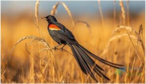 long-tailed widowbird