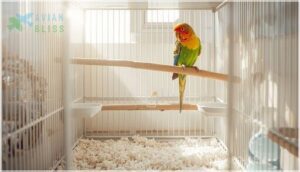 maintaining hygiene and bird health