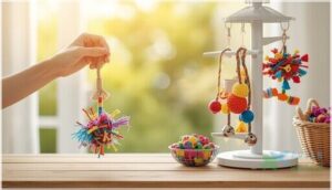 maintenance and rotation for bird toy safety