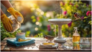 maintenance tips for birdbath and feeder sets