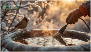 maintenance tips for heated bird baths