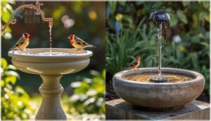 matching attachments to bird bath types