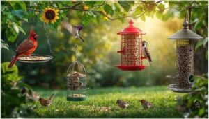 matching feeders to bird species