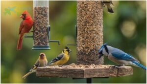 matching seed types to bird species