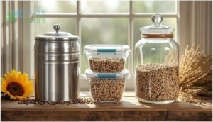 material choices: metal, plastic, and glass