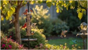 maximizing bird visits to your feeder pole