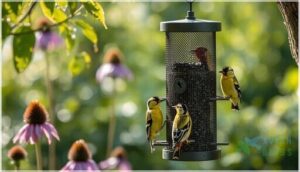 mesh feeders for clinging and perching