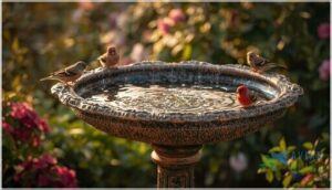 metal bird bath bowls