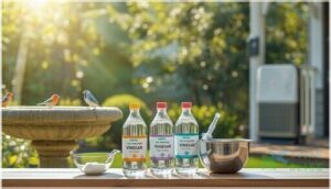 mixing bird-safe cleaning solutions