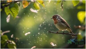 molting and feather replacement