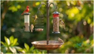 multiple feeding and bathing options