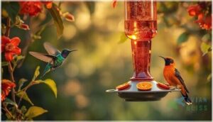 nectar and fruit feeders – attracting hummingbirds and orioles