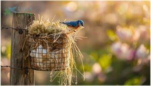 nesting material holders