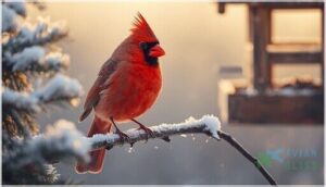 northern cardinal (cardinalis cardinalis)