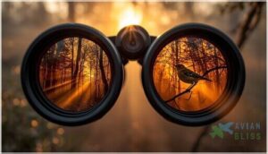 objective lens diameter and brightness