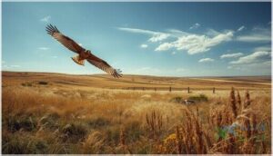 open grasslands and raptor territory