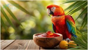 palm oil for vitamin a and feather glo