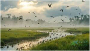 partial cloud cover vs. clear skies