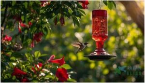 placement near flowers and shelter