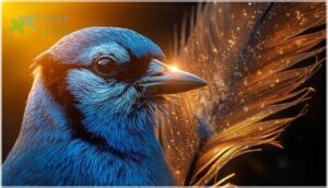 plumage color and light reflection