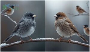 plumage differences by region and sex