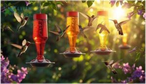 preferred feeder colors and visual cues