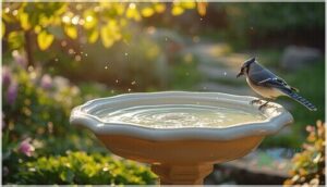 preventing algae and bacteria in bird baths