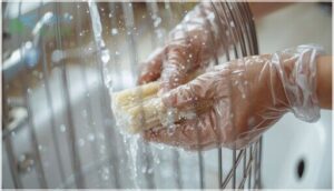 proper mechanical scrubbing before disinfecting